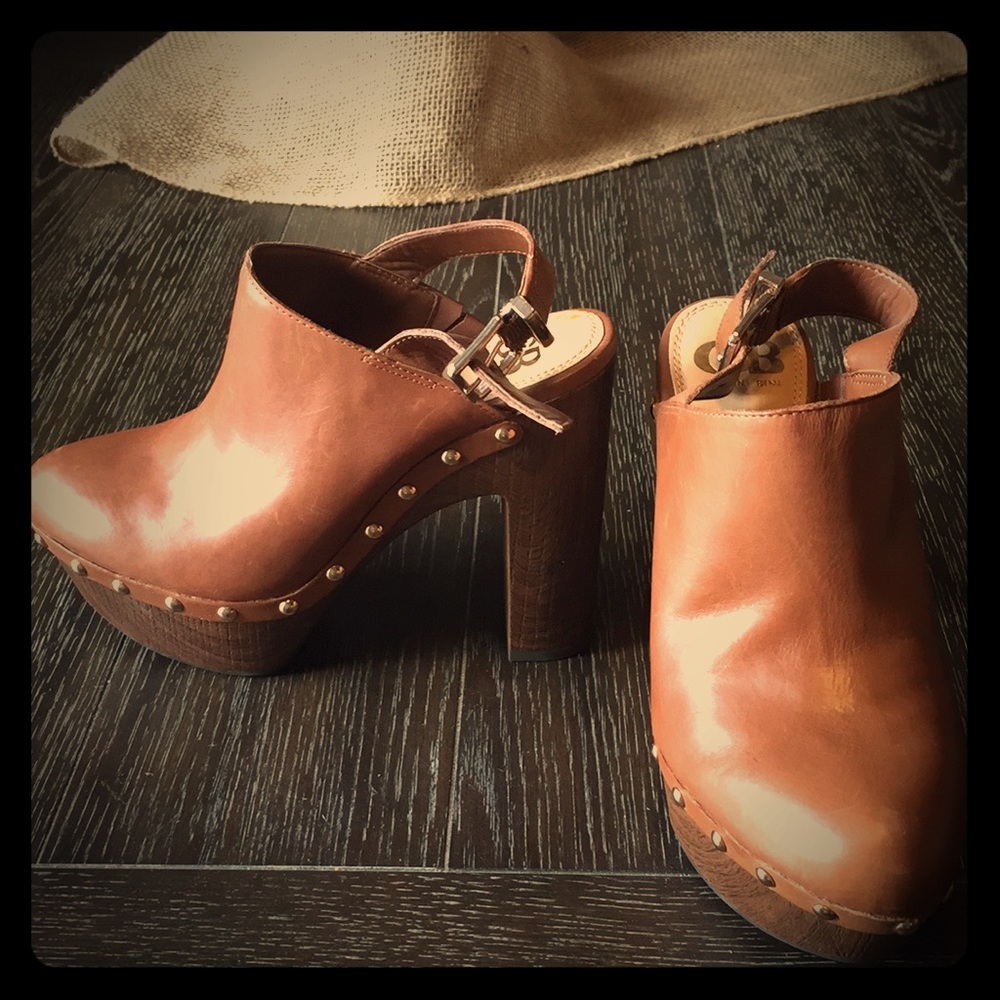 Gianni Bini platform mules.